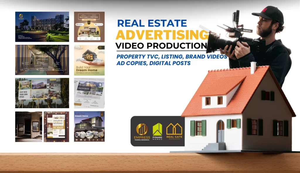 Real estate videography, real estate video commercial, real estate digital marketing, real estate social media post designing,real estate copywriting and more project by creative engine - video production and brand advertising agency lahore, pakistan