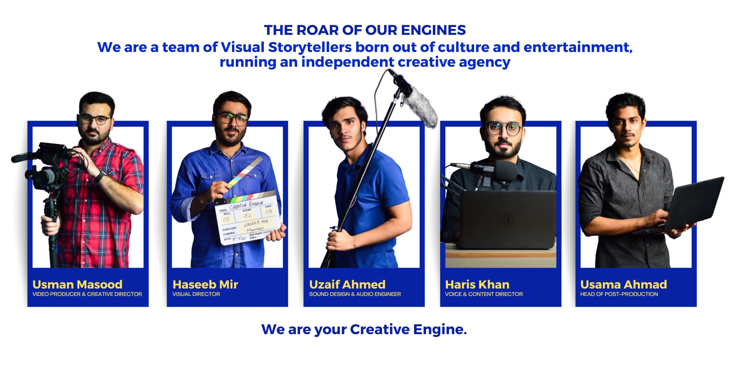 creative engine advertising and video agency lahore pakistan team