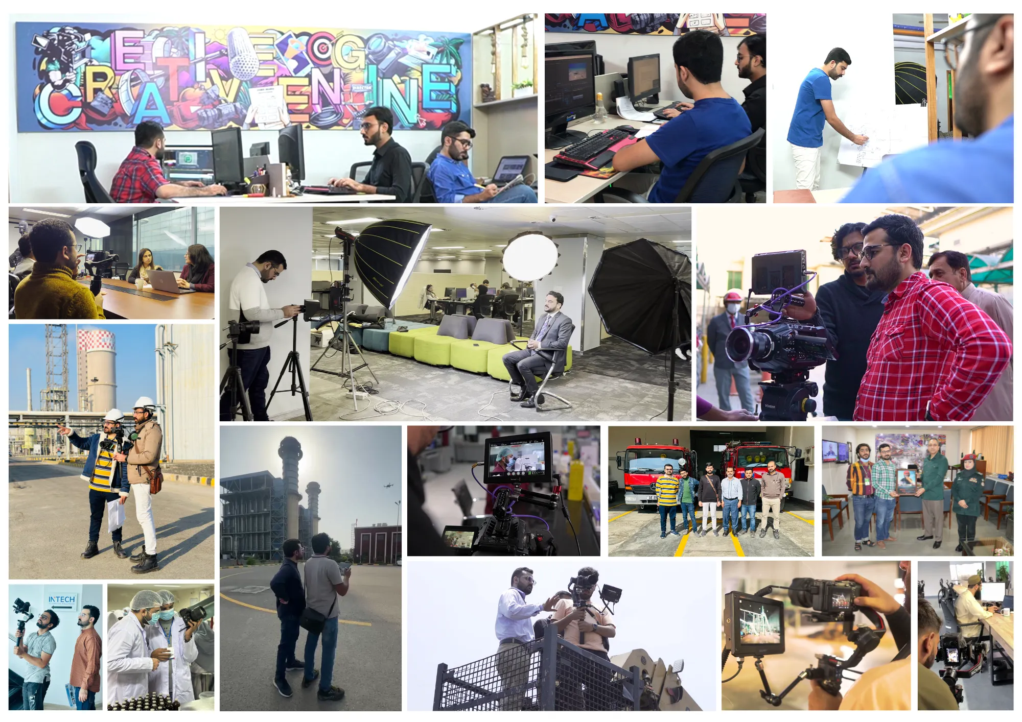 behind the scenes creative engine best video production agency in pakistan