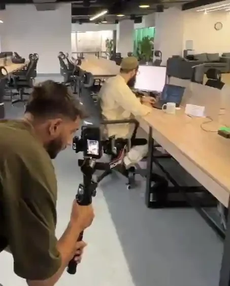 creative engine camera equipment at corporate shoot